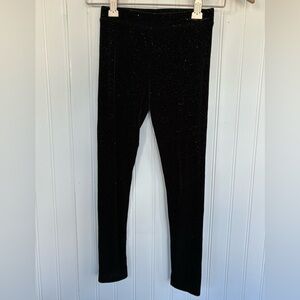 Crewcuts Black Glitter Leggings 6-7y